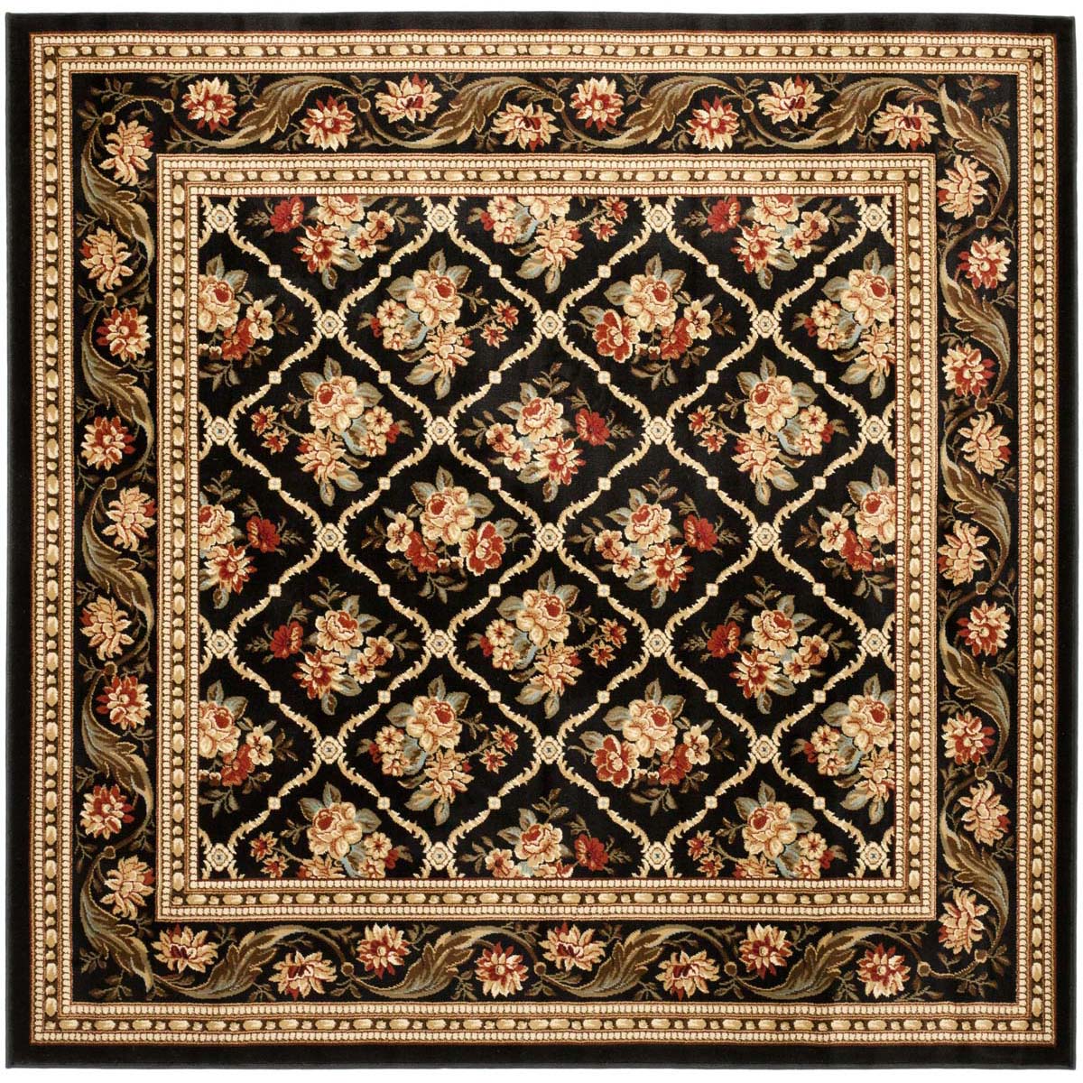 Safavieh Lyndhurst 556 Rug, LNH556 - Black / Black