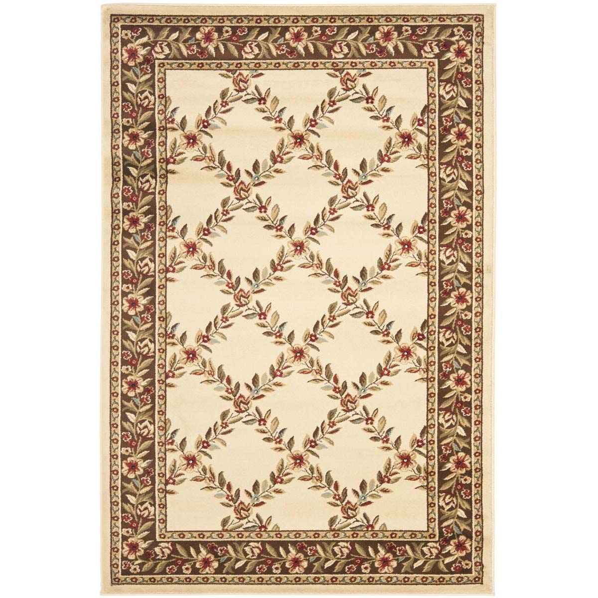 Safavieh Lyndhurst 557 Rug, LNH557 - Ivory / Brown