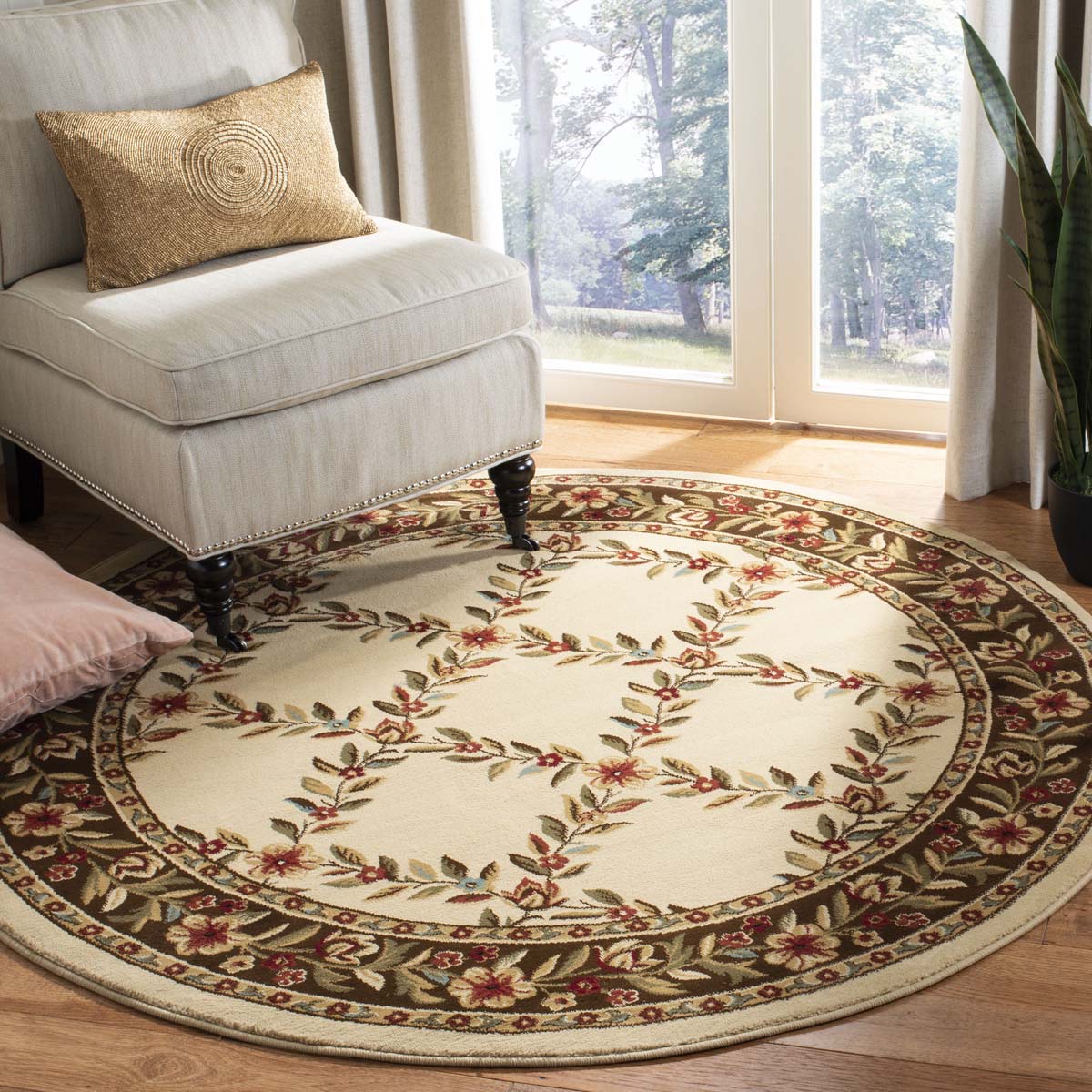 Safavieh Lyndhurst 557 Rug, LNH557 - Ivory / Brown