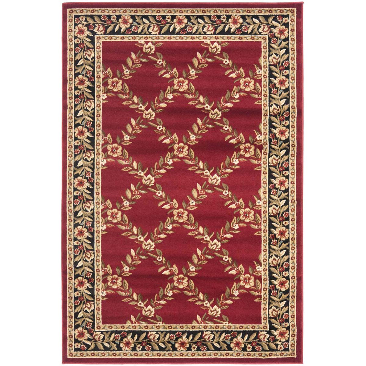 Safavieh Lyndhurst 557 Rug, LNH557 - Red / Black