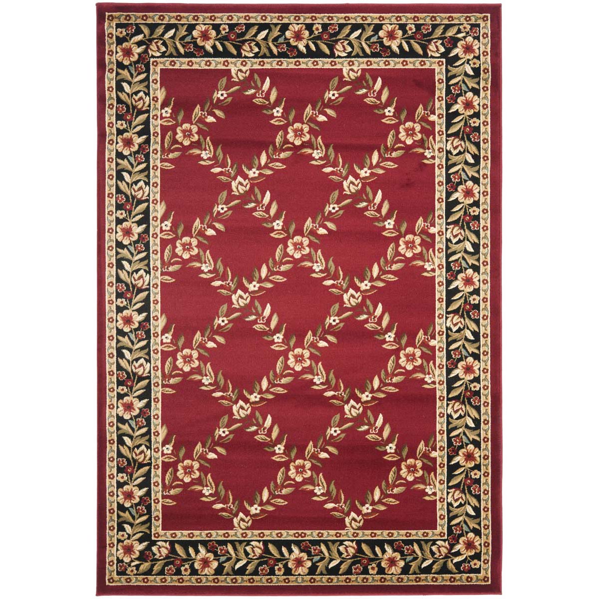 Safavieh Lyndhurst 557 Rug, LNH557 - Red / Black