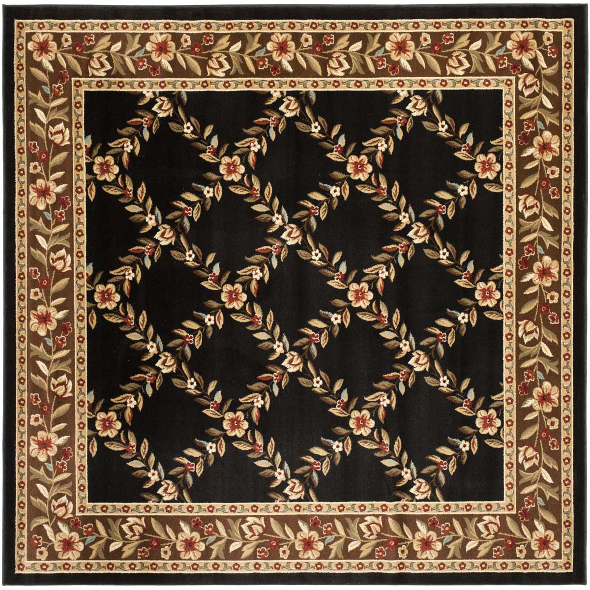 Safavieh Lyndhurst 557 Rug, LNH557 - Black / Brown