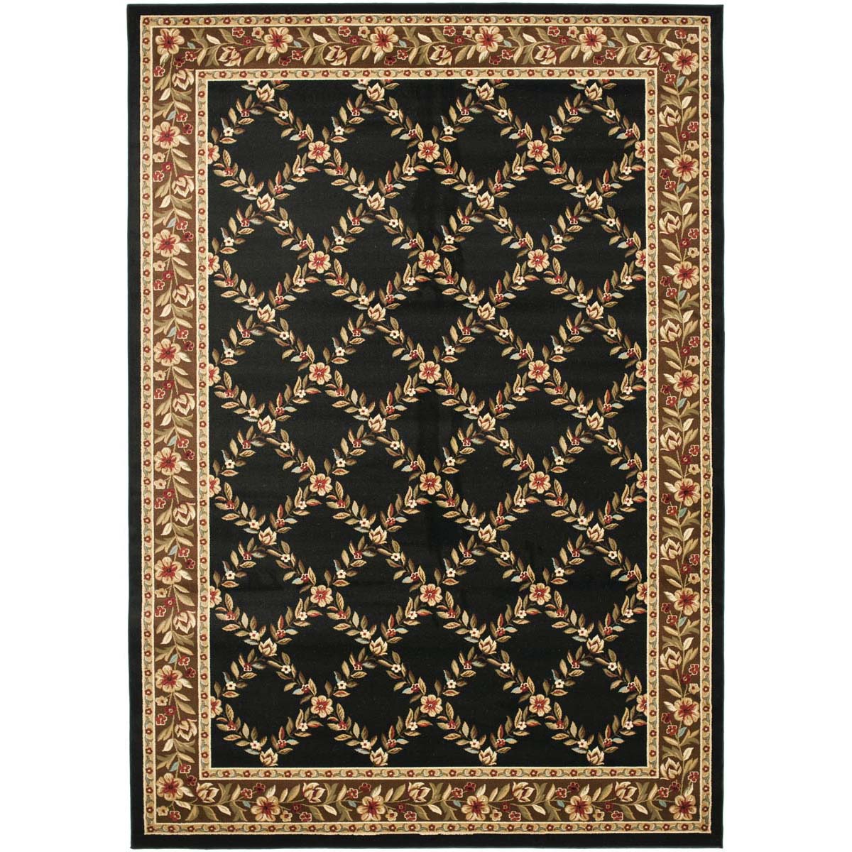 Safavieh Lyndhurst 557 Rug, LNH557 - Black / Brown