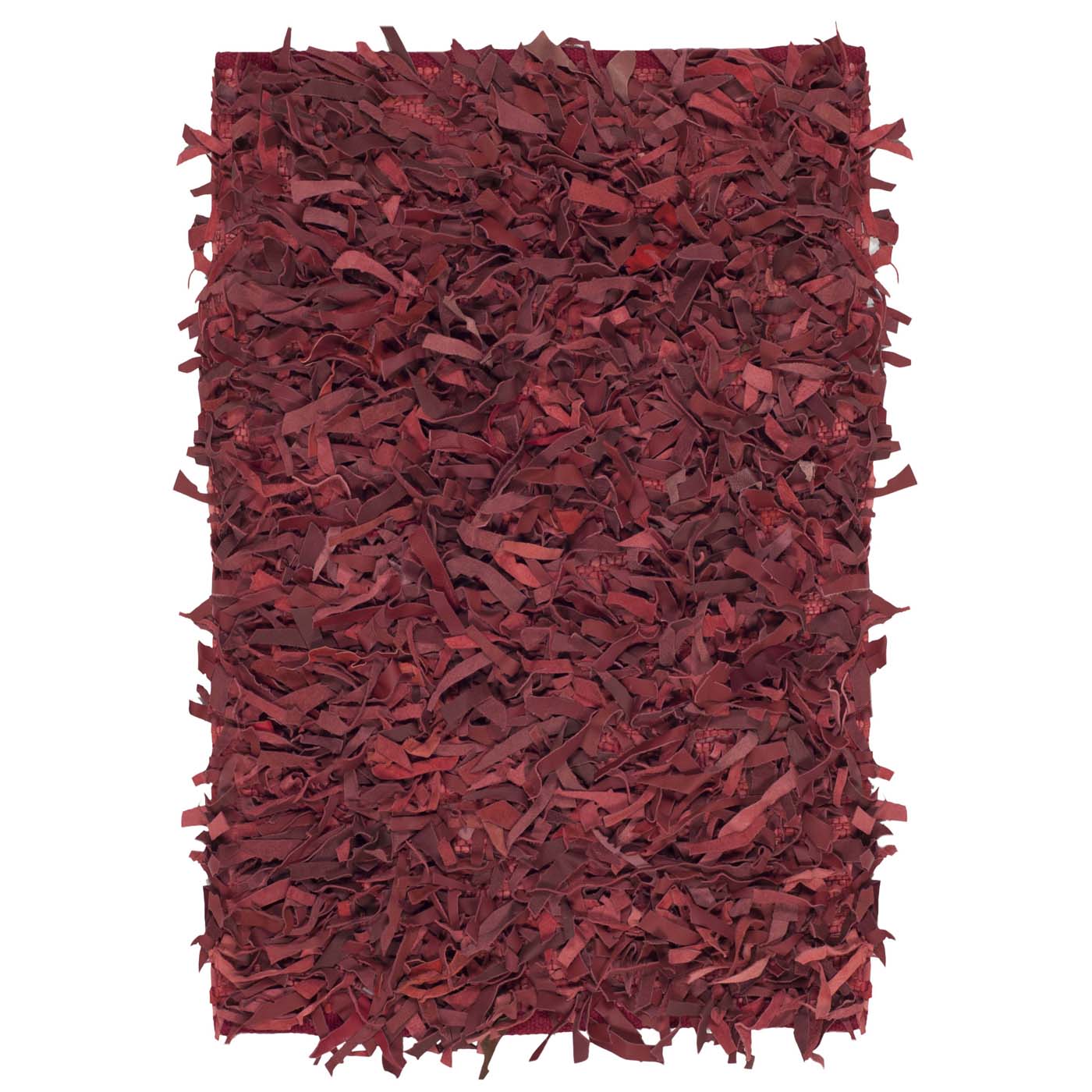 Safavieh Leather Shag 601 Rug, LSG601 - Red