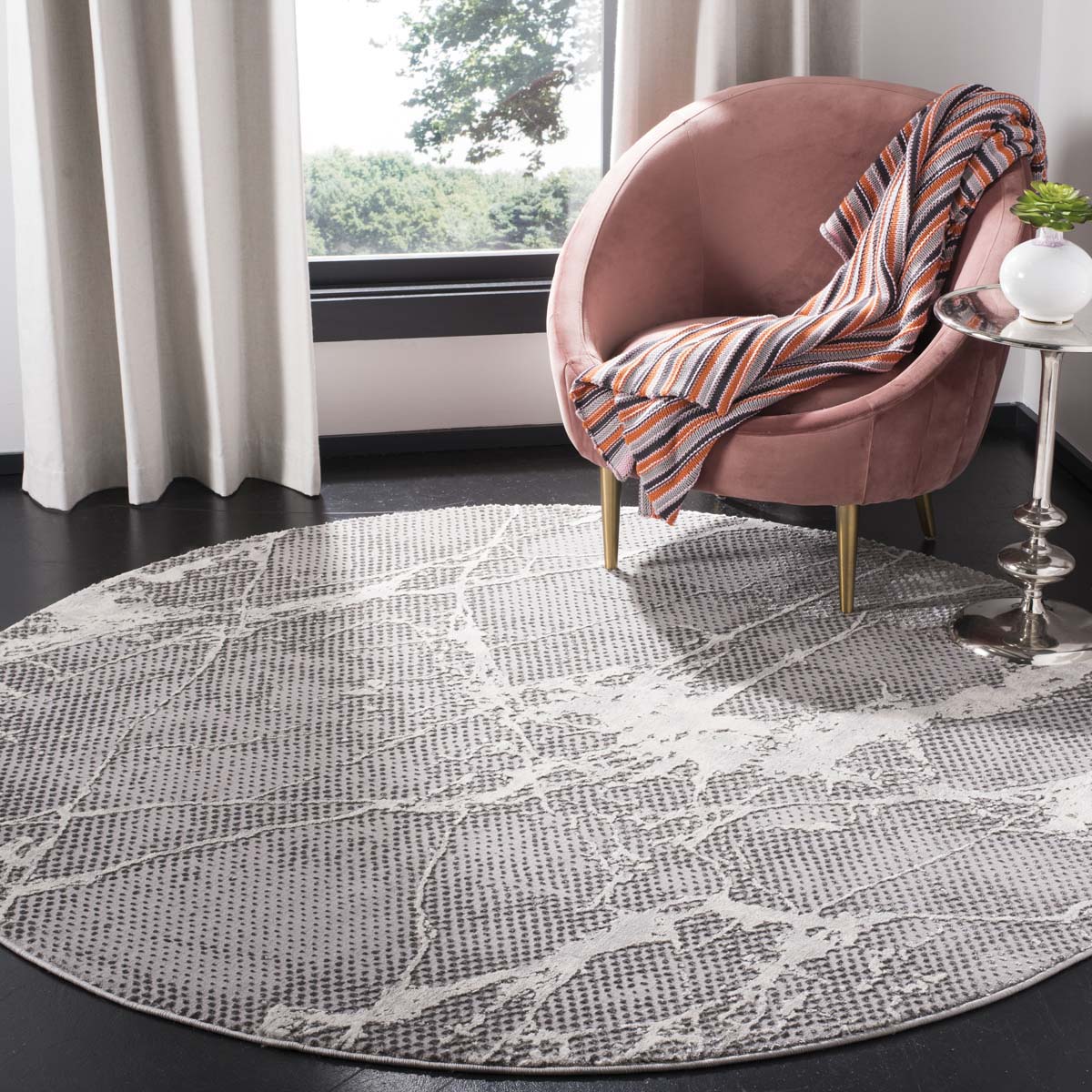 Safavieh Lurex 100 187 Rug, LUR187 - Grey / Ivory