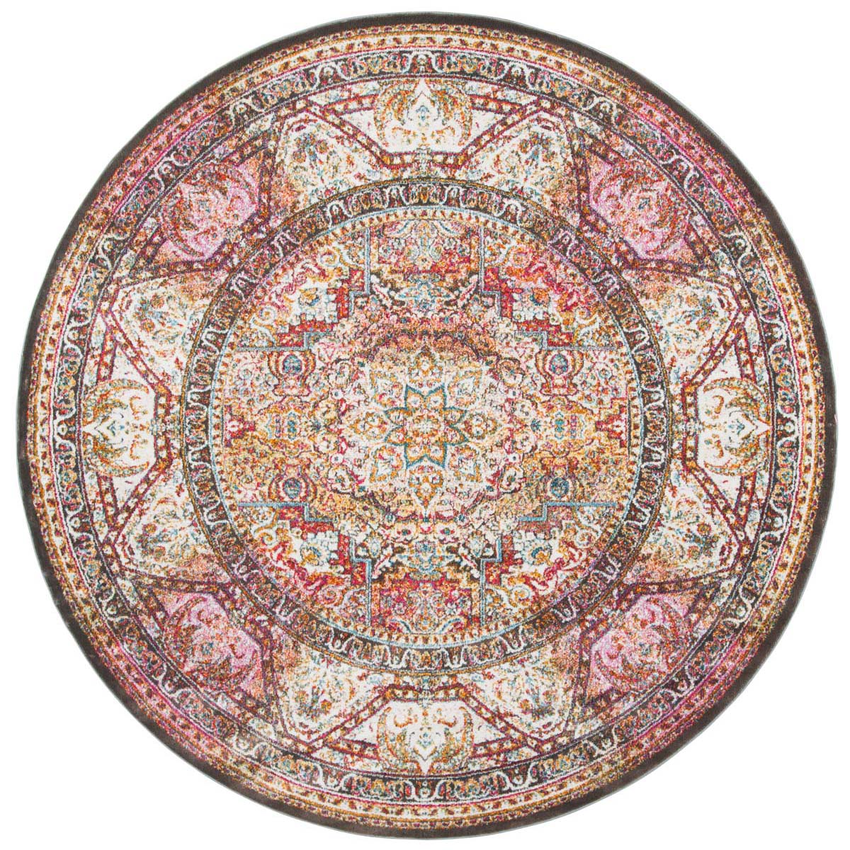 Safavieh Luxor 322 Rug, LUX322 - Ivory / Fuchsia