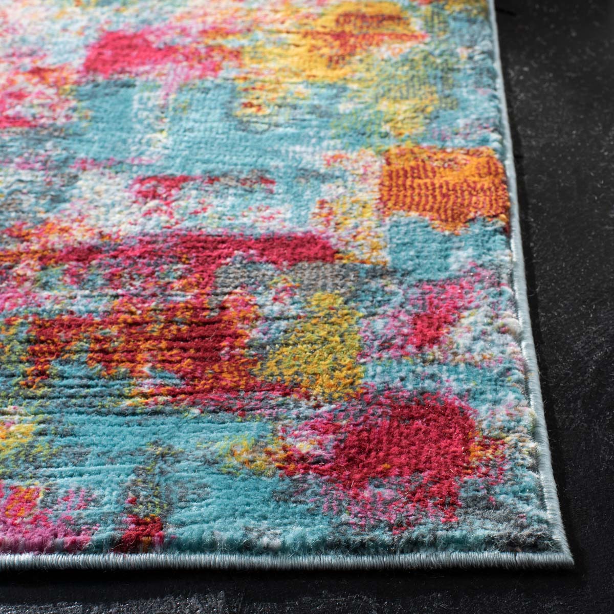 Safavieh Luxor 332 Rug, LUX332 - Aqua / Fuchsia