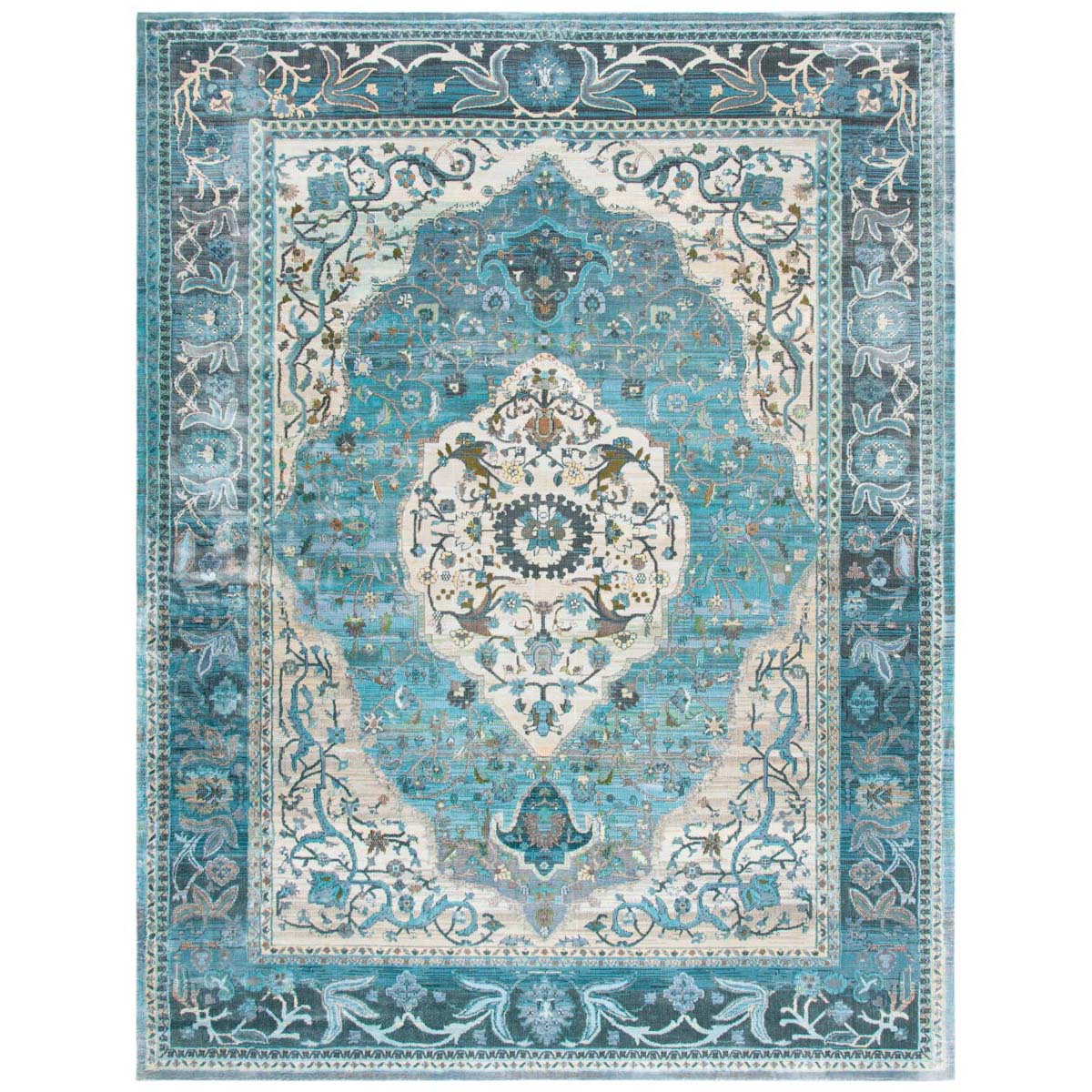 Safavieh Luxor 342 Rug, LUX342 - Turquoise / Beige