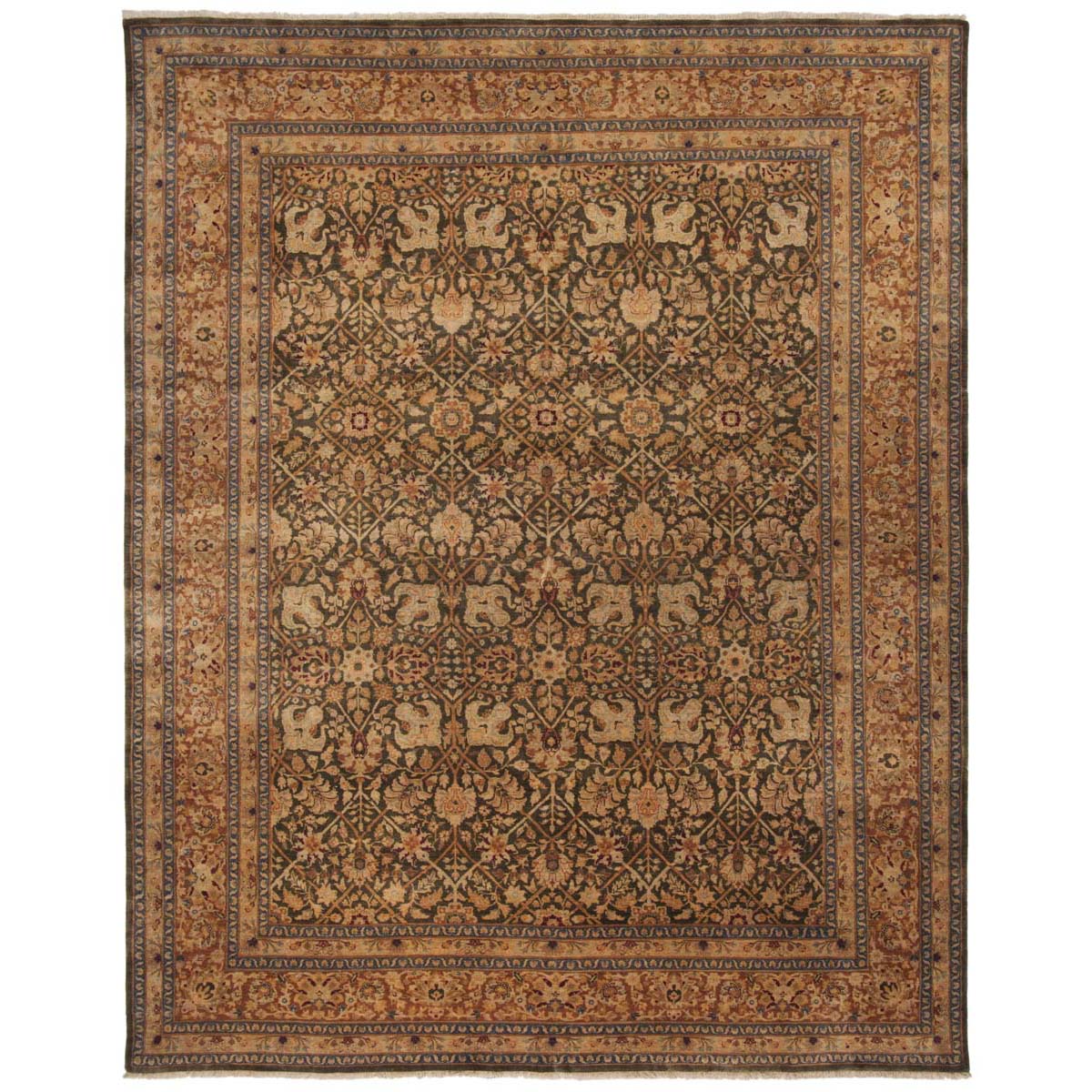 Safavieh Lavar 1A- Rug, LV31A- - Moss / Gold