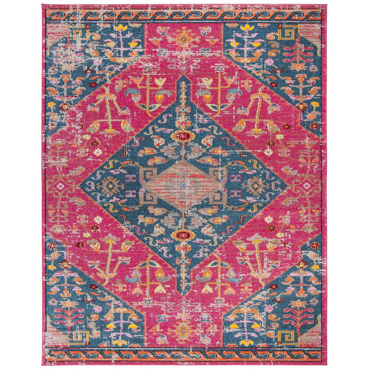 Safavieh Madison 300 301 Rug, MAD301 - Pink / Turquoise