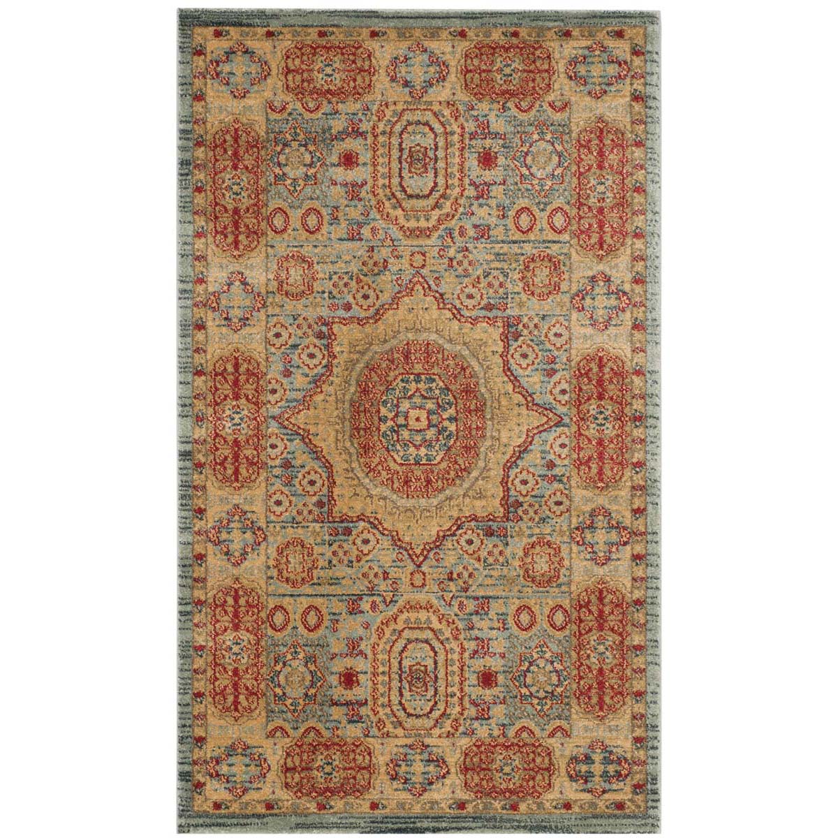 Safavieh Mahal 622 Rug, MAH622 - Navy / Red