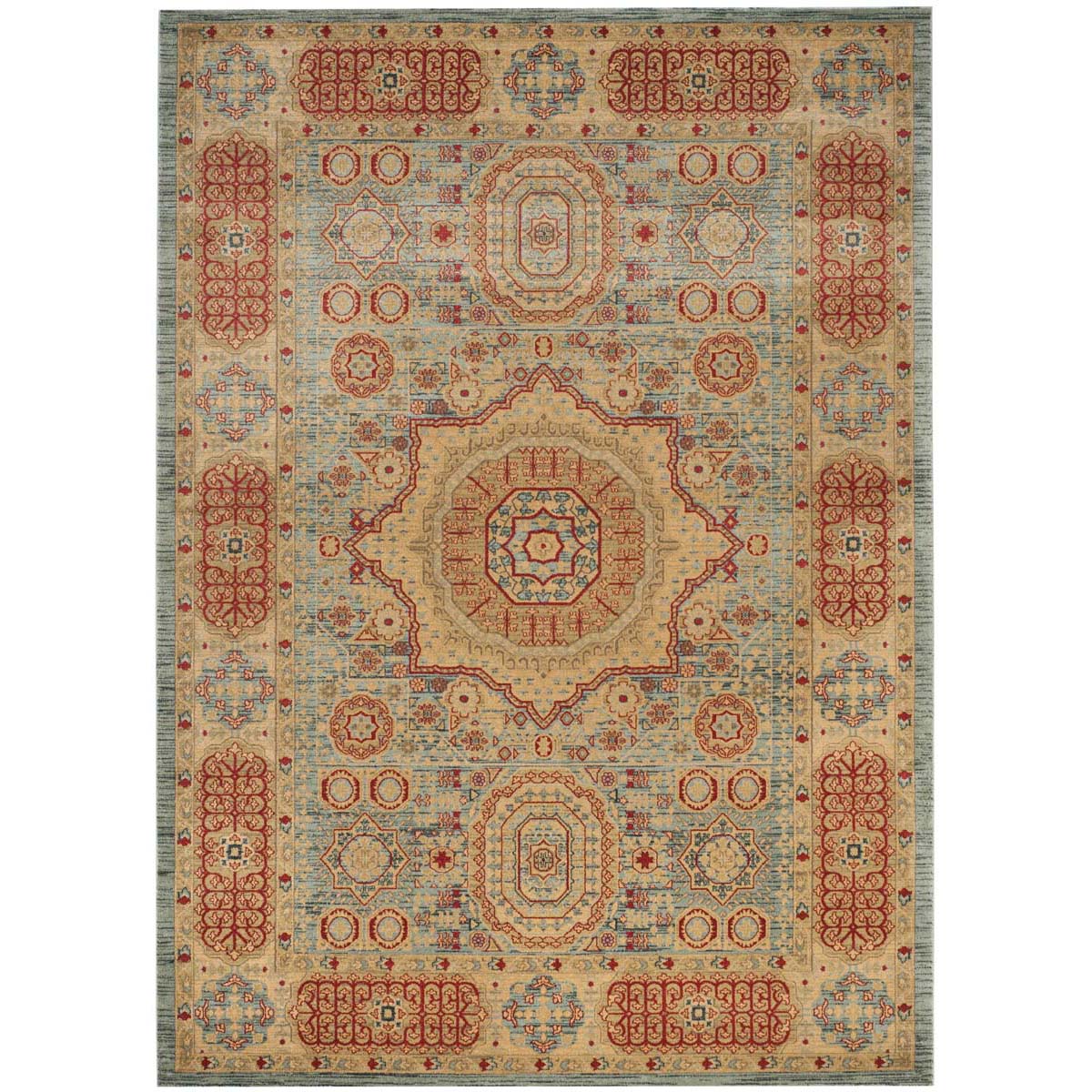 Safavieh Mahal 622 Rug, MAH622 - Navy / Red