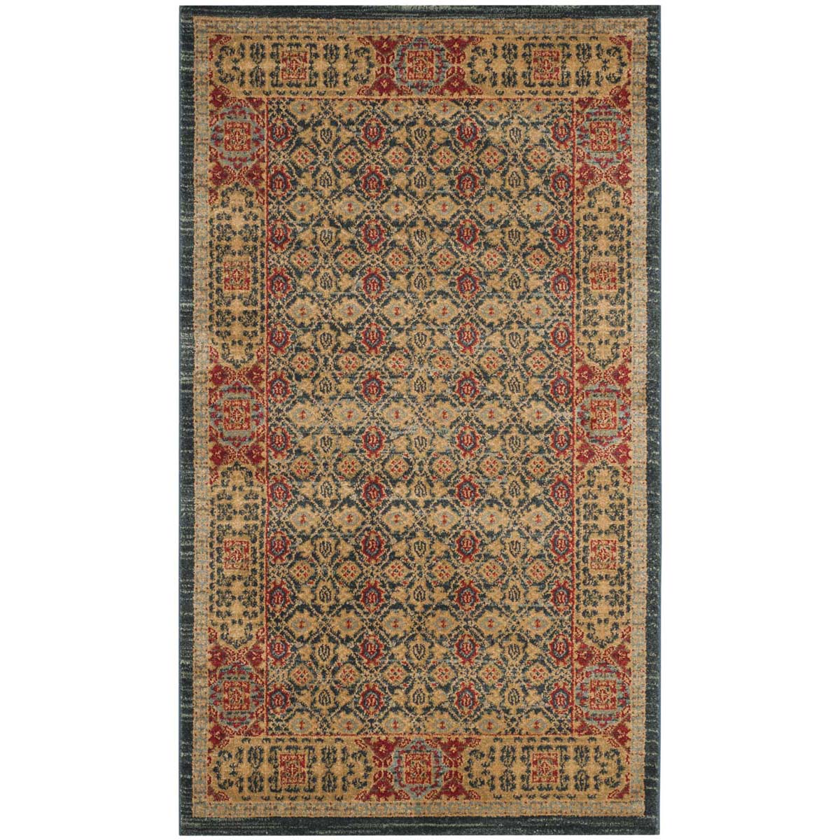 Safavieh Mahal 623 Rug, MAH623 - Light Blue / Red