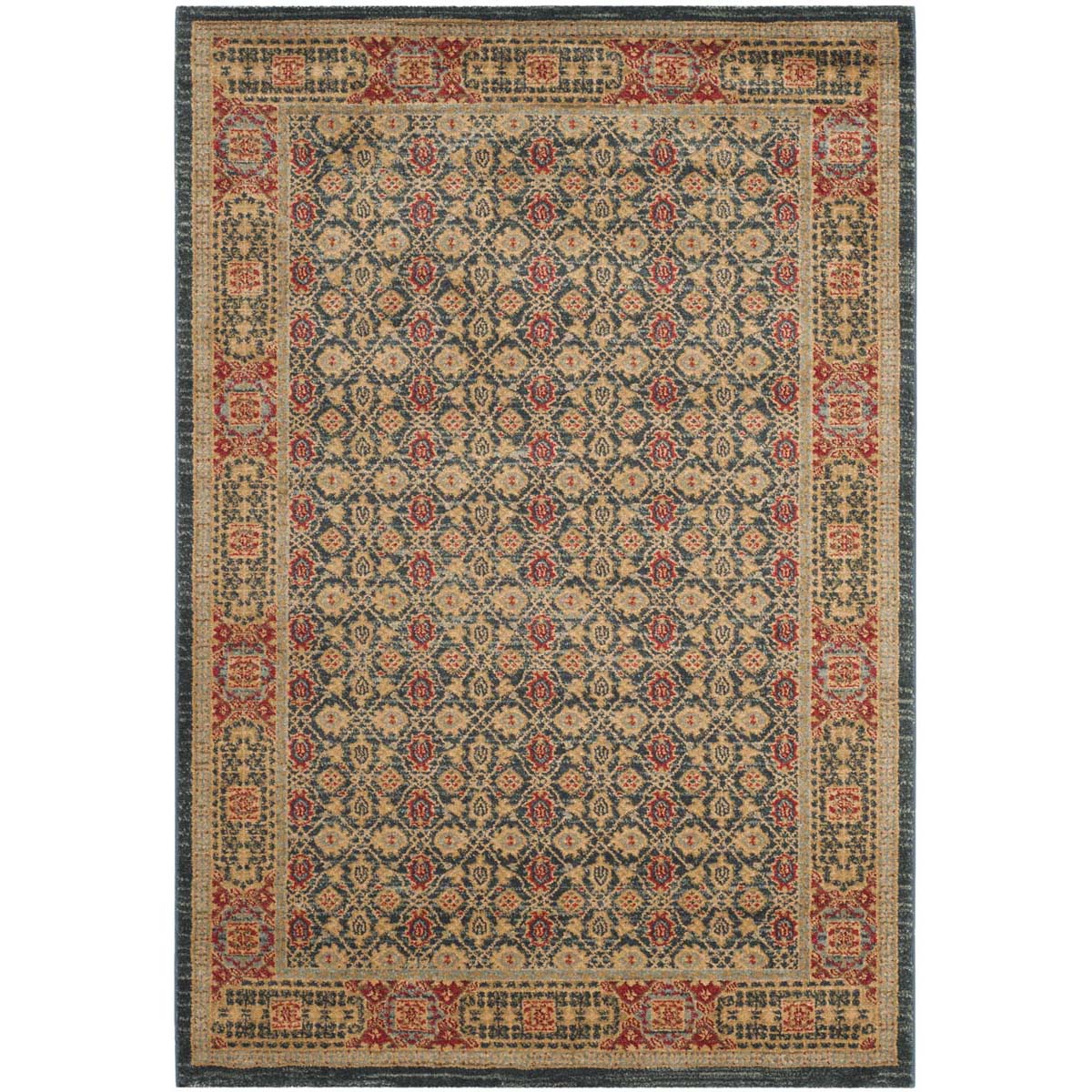 Safavieh Mahal 623 Rug, MAH623 - Light Blue / Red