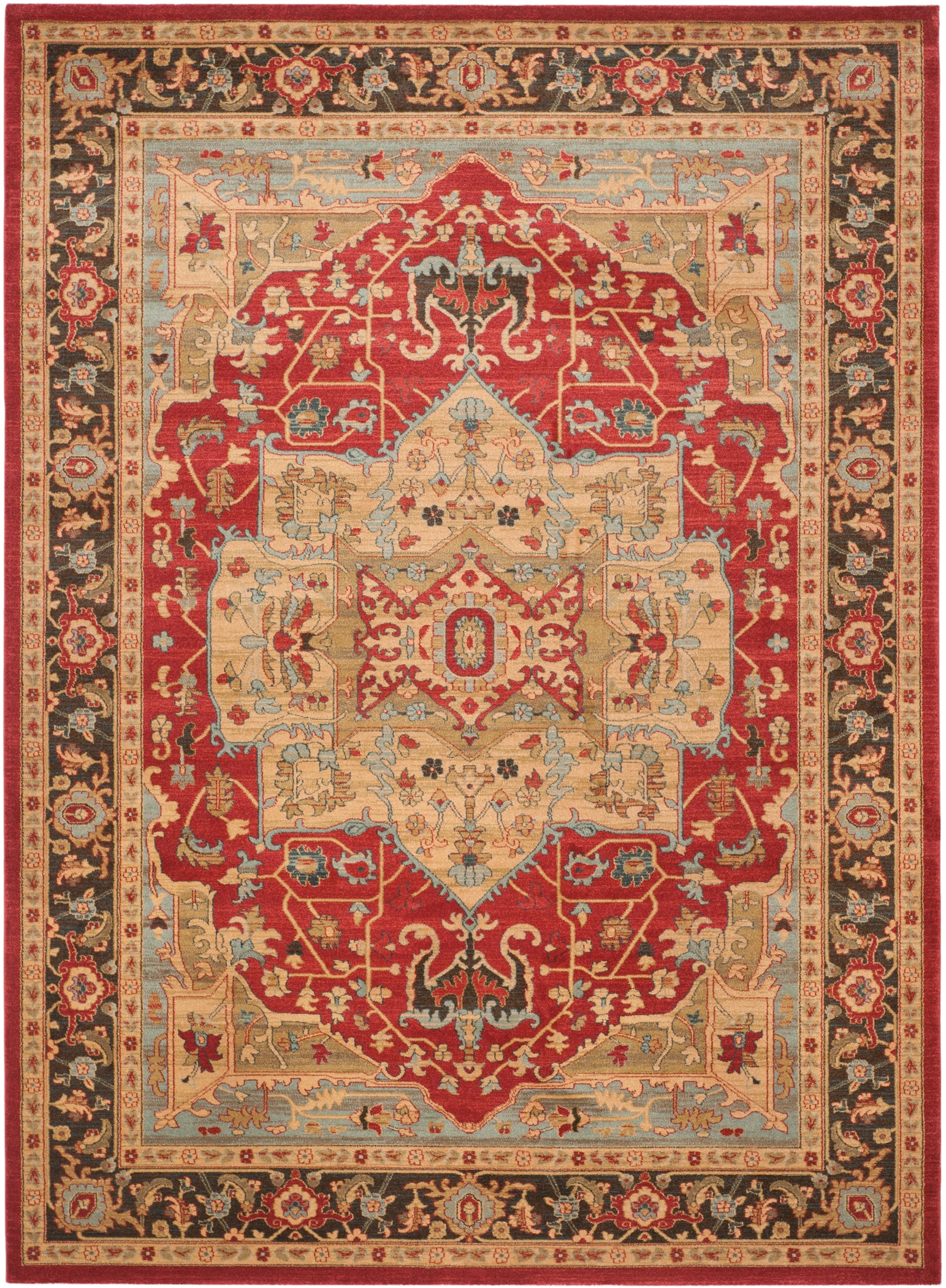 Safavieh Mahal 625 Rug, MAH625 - Natural / Navy