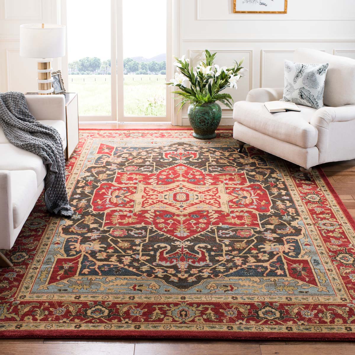 Safavieh Mahal 625 Rug, MAH625 - Red / Red