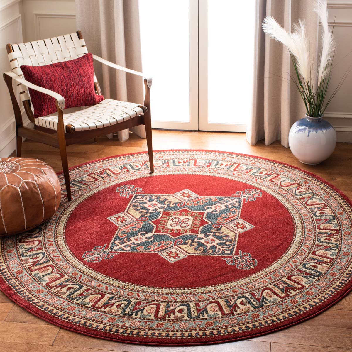 Safavieh Mahal 628 Rug, MAH628 - Red / Creme