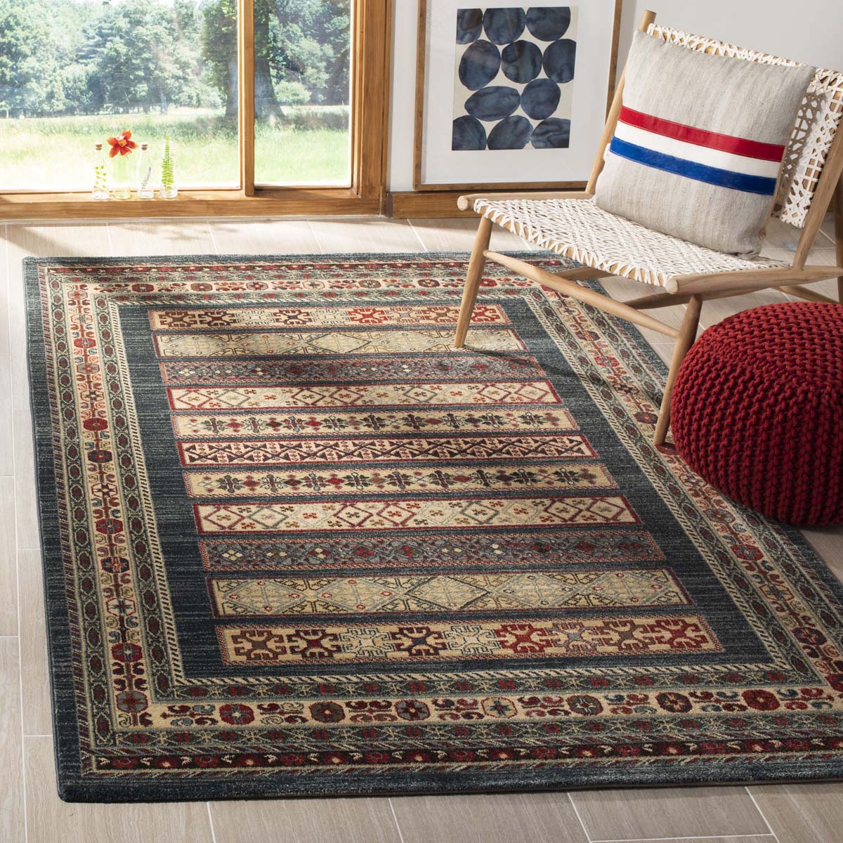 Safavieh Mahal 636 Rug, MAH636 - Navy / Creme