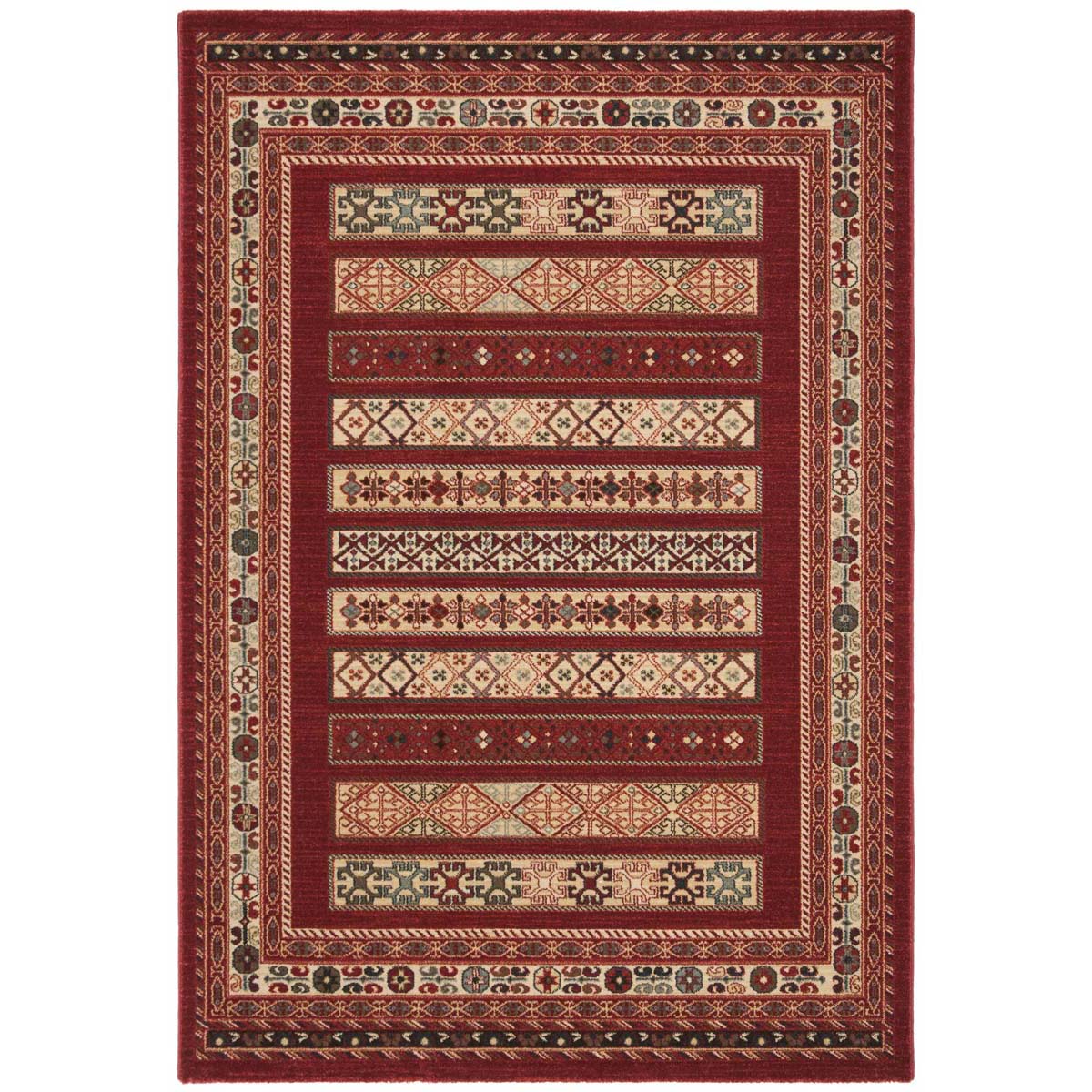 Safavieh Mahal 636 Rug, MAH636 - Red / Creme