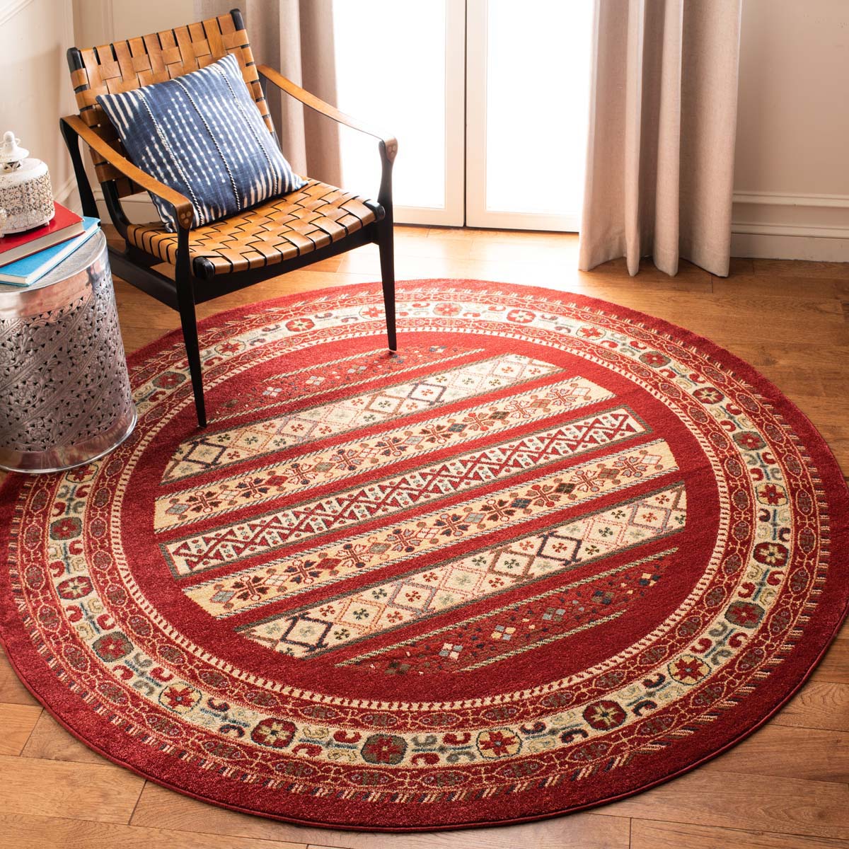 Safavieh Mahal 636 Rug, MAH636 - Red / Creme