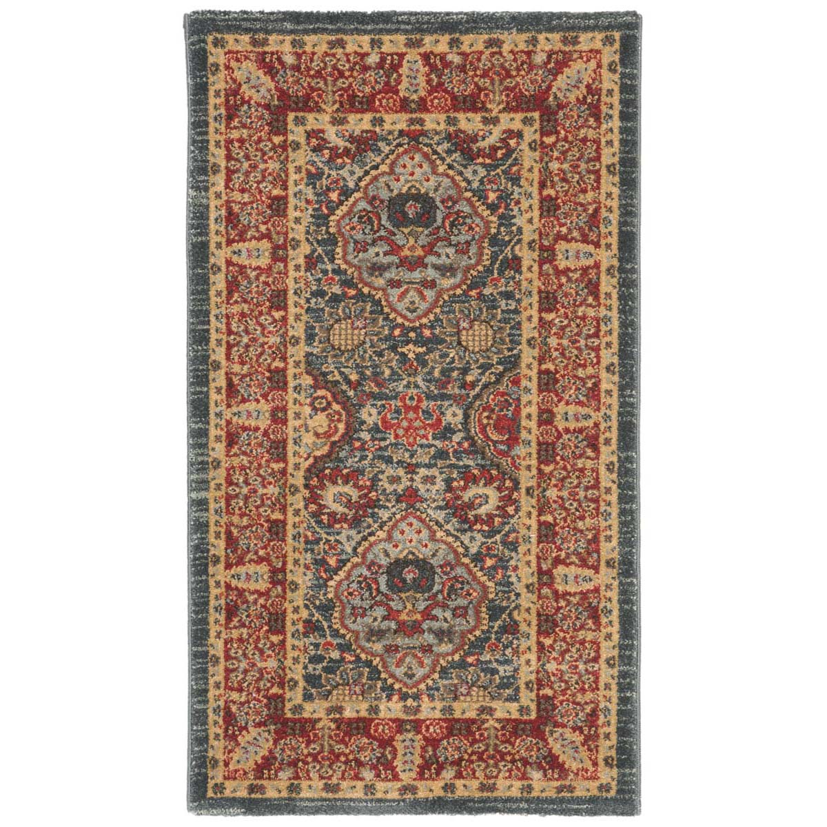 Safavieh Mahal 655 Rug, MAH655 - Navy / Red