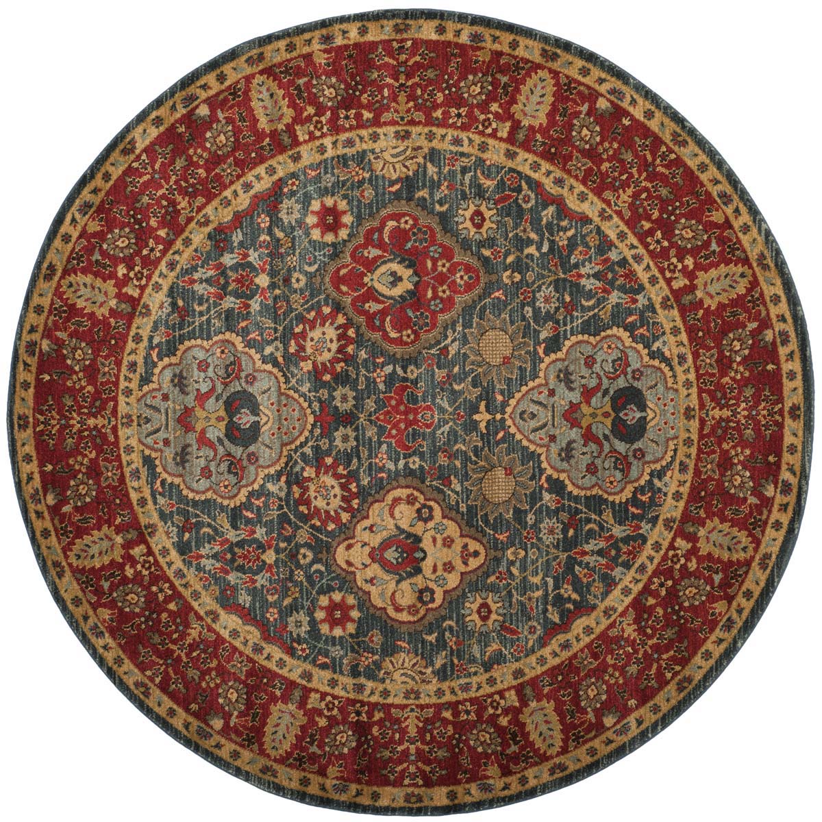 Safavieh Mahal 655 Rug, MAH655 - Navy / Red