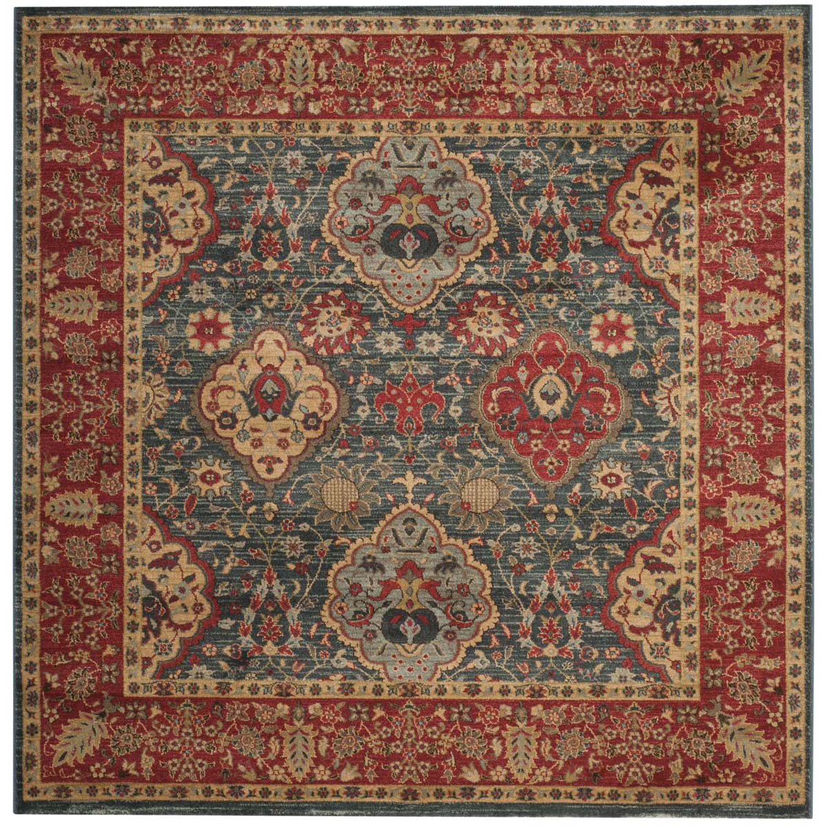 Safavieh Mahal 655 Rug, MAH655 - Navy / Red