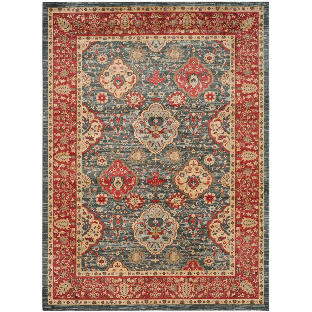 Safavieh Mahal 655 Rug, MAH655 - Navy / Red