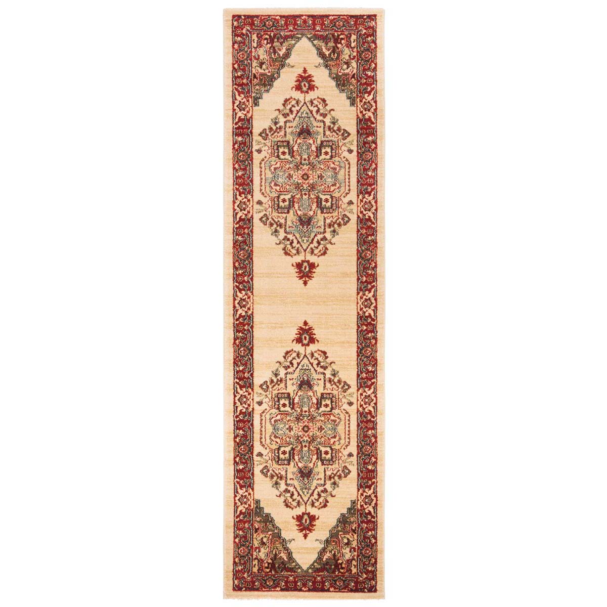 Safavieh Mahal 678 Rug, MAH678 - Creme / Red