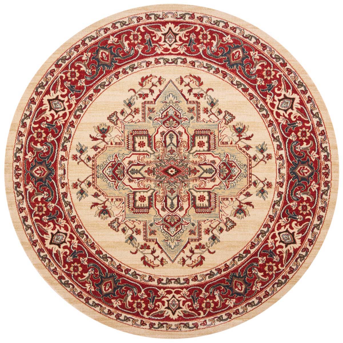 Safavieh Mahal 678 Rug, MAH678 - Creme / Red