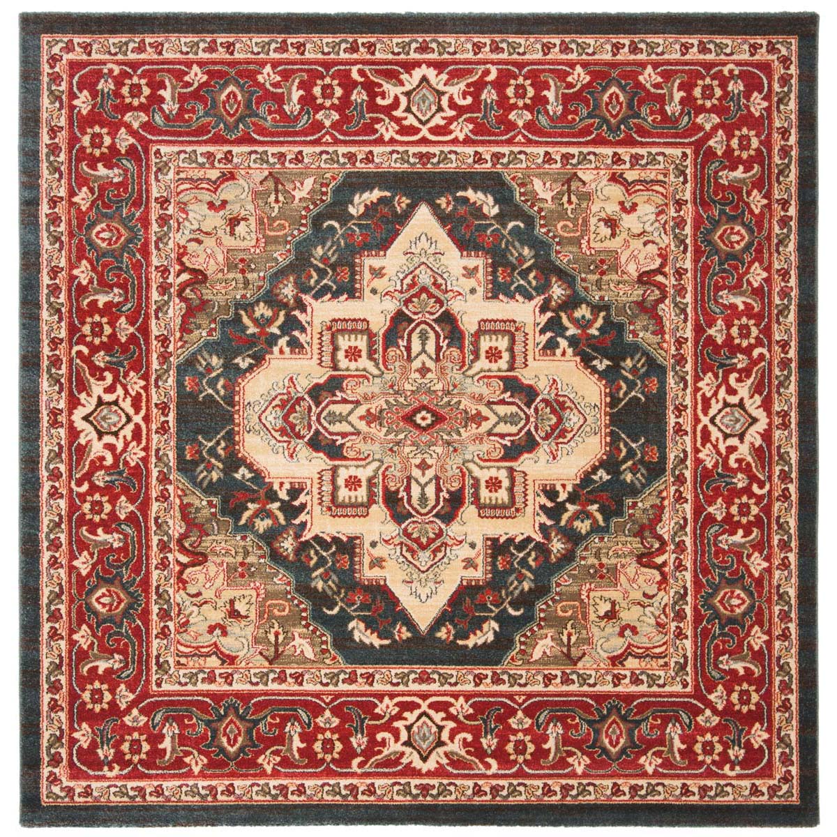 Safavieh Mahal 678 Rug, MAH678 - Navy / Red