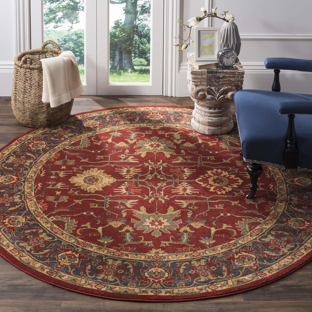 Safavieh Mahal 693 Rug, MAH693 - Red / Navy