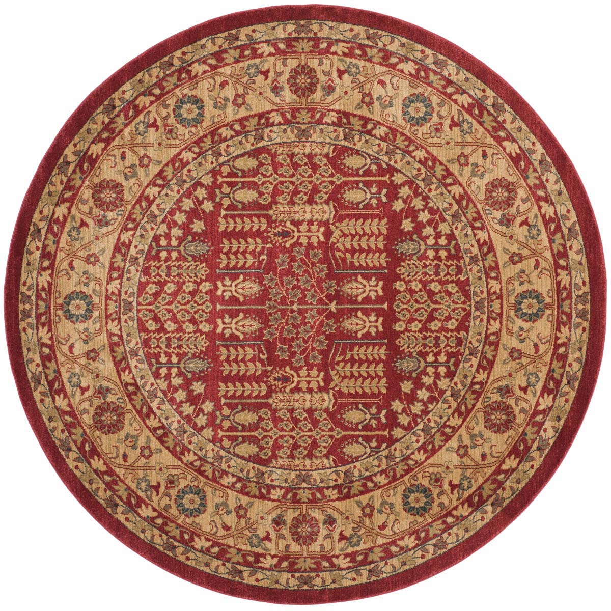 Safavieh Mahal 697 Rug, MAH697 - Red / Natural