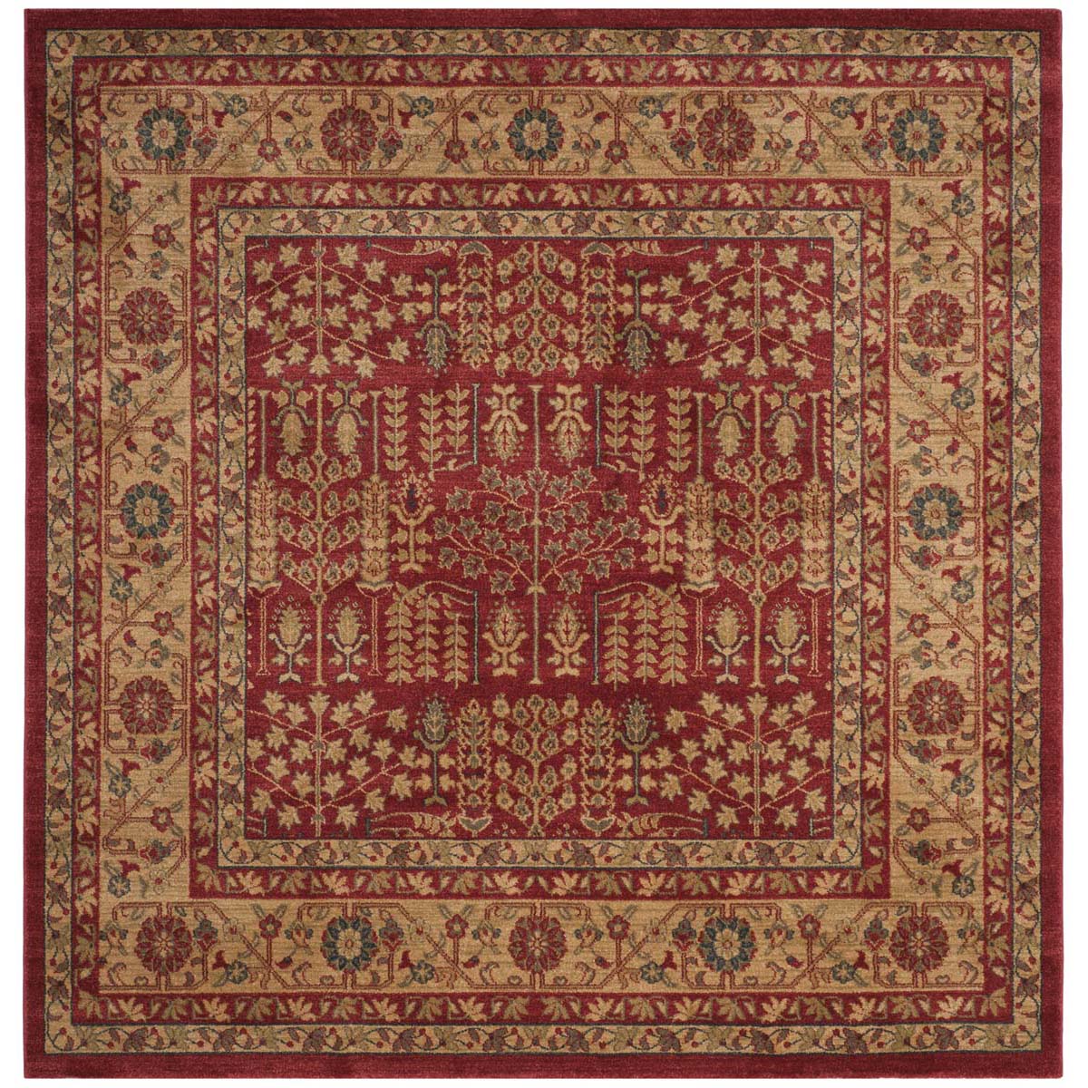 Safavieh Mahal 697 Rug, MAH697 - Red / Natural