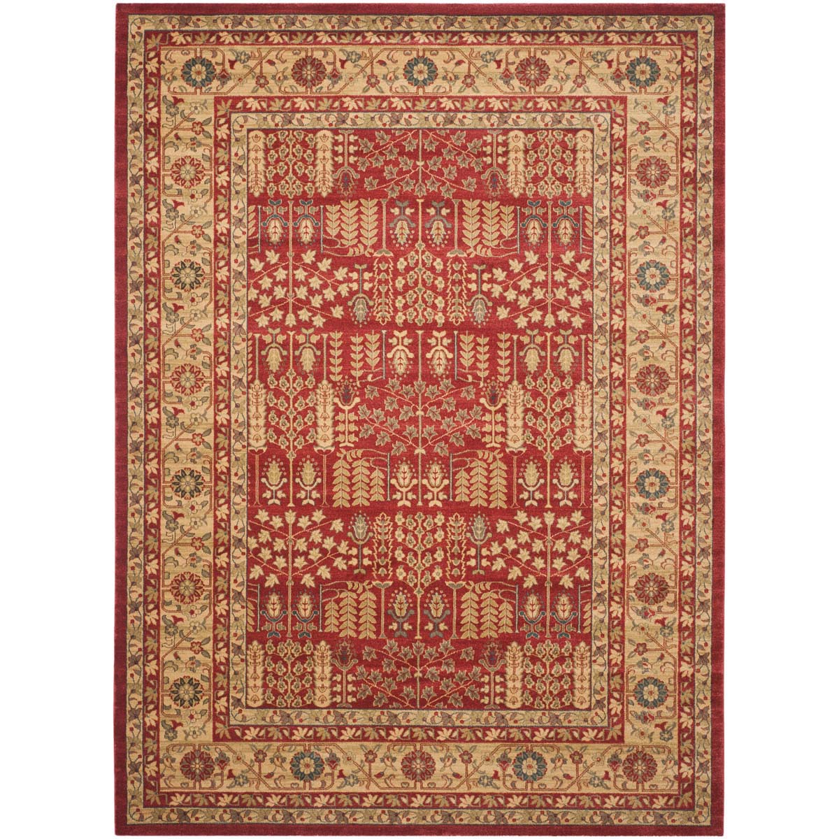 Safavieh Mahal 697 Rug, MAH697 - Red / Natural