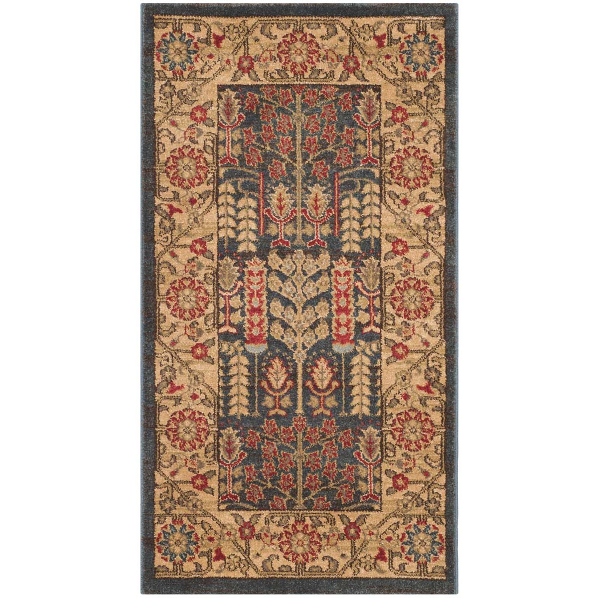 Safavieh Mahal 697 Rug, MAH697 - Navy / Natural