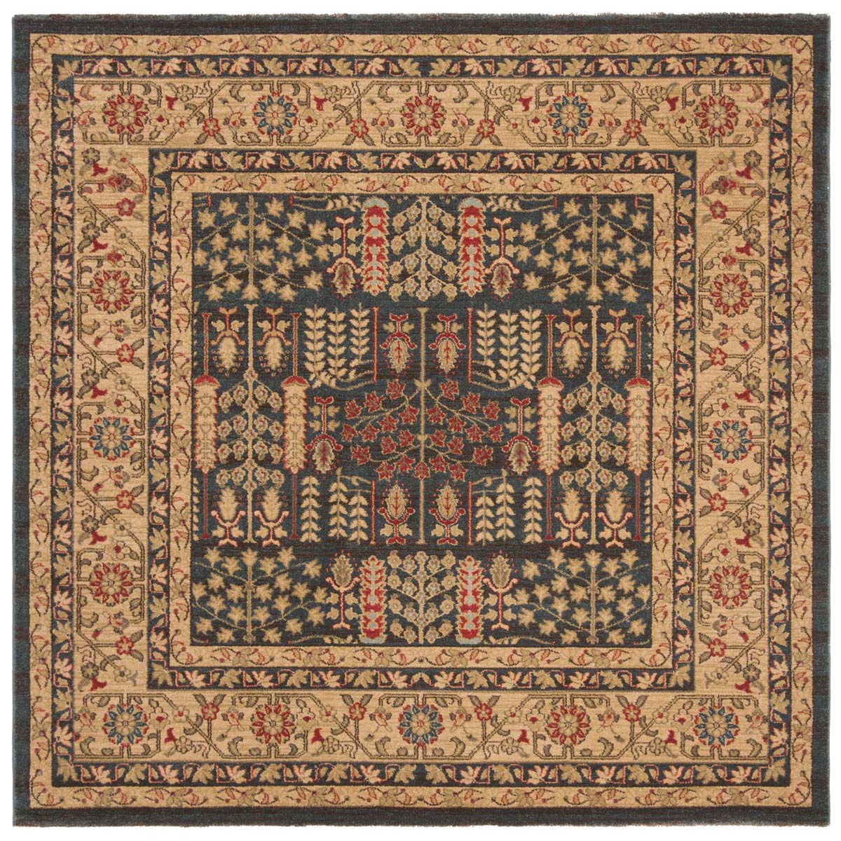 Safavieh Mahal 697 Rug, MAH697 - Navy / Natural