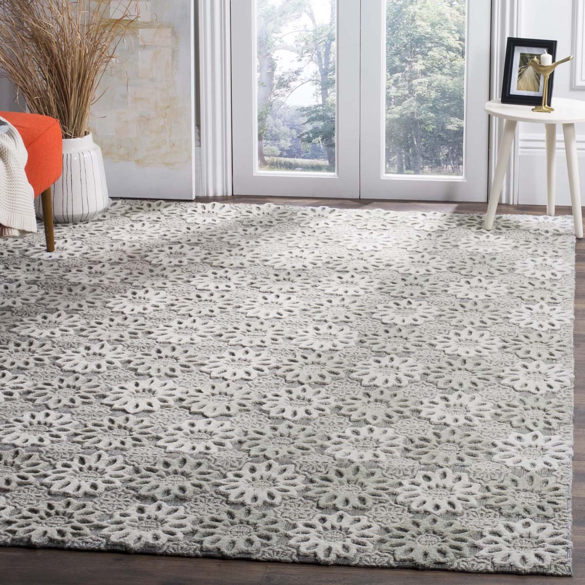 Safavieh Manhattan 811 Rug, MAN811 - Grey / Ivory