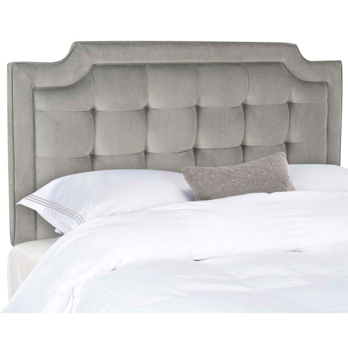 Safavieh Sapphire Tufted Linen Headboard  , MCR4047 - Pewter