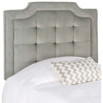 Safavieh Sapphire Tufted Linen Headboard  , MCR4047 - Pewter