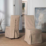 Safavieh Adrianna 19''H Linen Slipcover Chair (Set Of 2), MCR4521 - Ecru