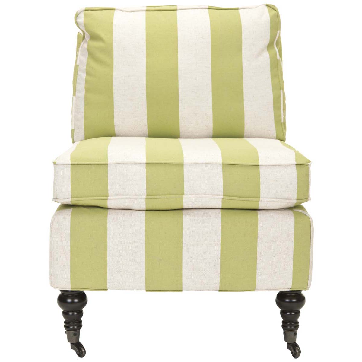 Safavieh Randy Slipper Chair , MCR4584 - Key Lime / Beige