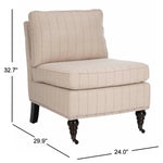 Safavieh Randy Slipper Chair , MCR4584 - Flax