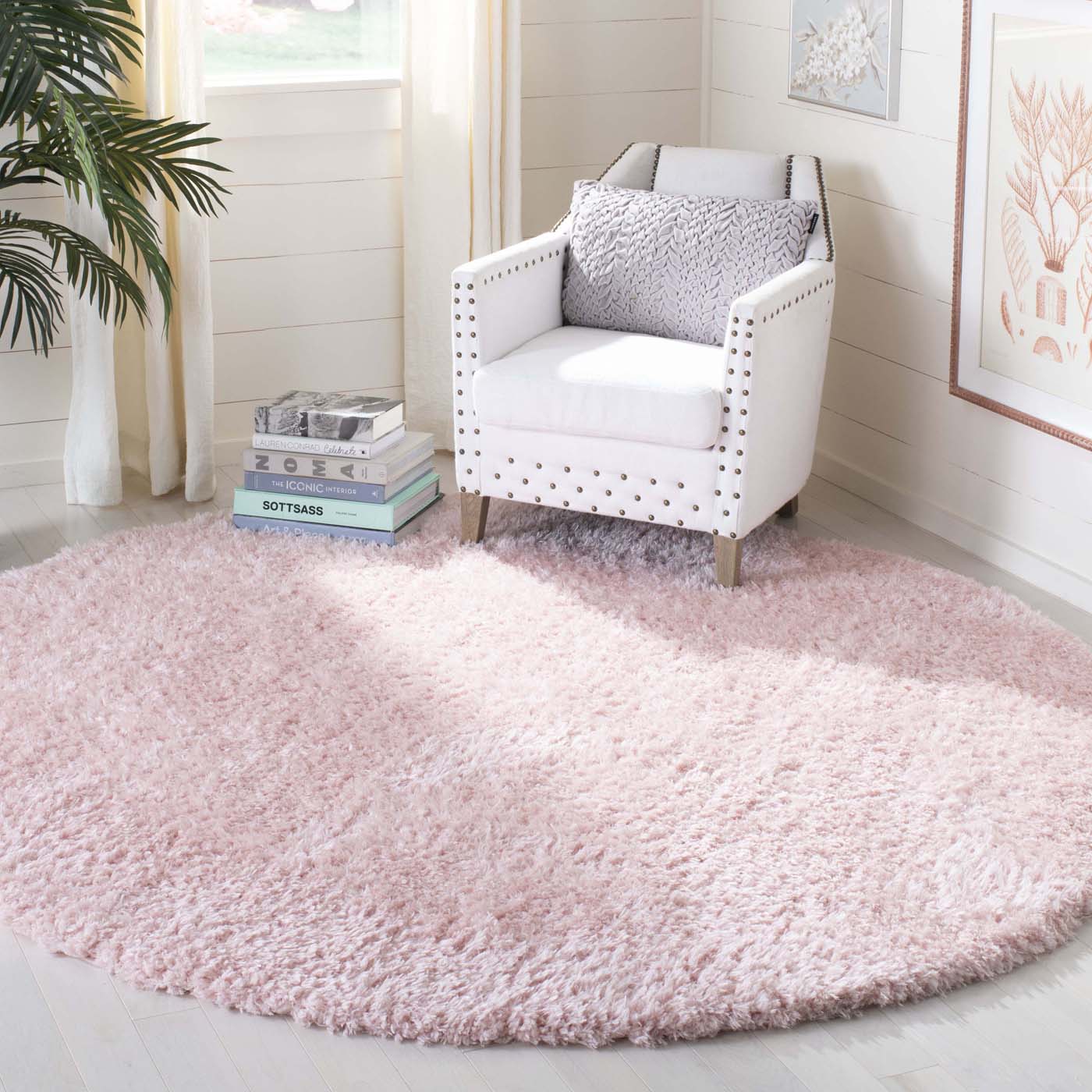 Safavieh Madrid Shag 256 Rug, MDG256 - Blush