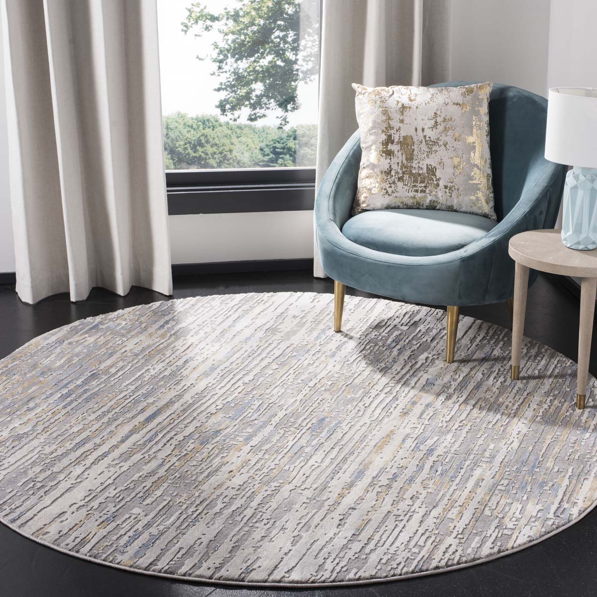 Safavieh Meadow 100 179 Rug, MDW179 - Grey / Gold