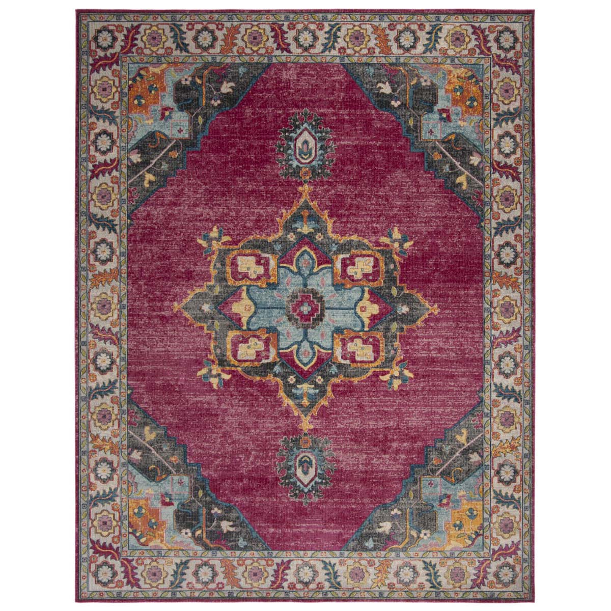 Safavieh Merlot 100 108 Rug, MER108 - Fuchsia / Multi