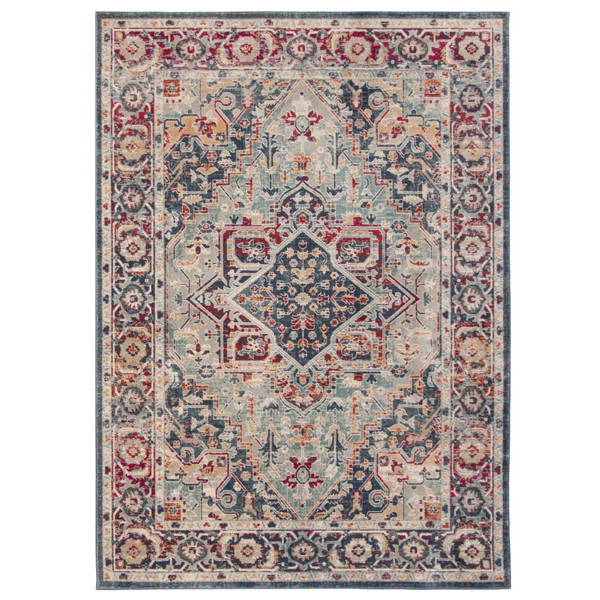 Safavieh Merlot 300 310 Rug, MER310 - Navy / Aqua