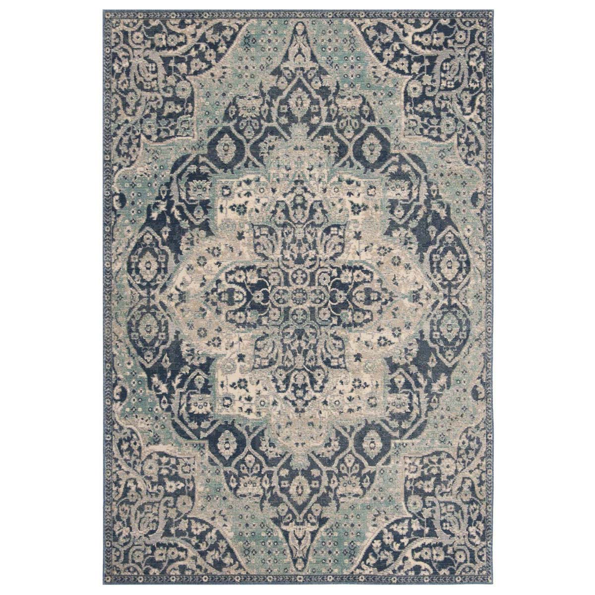 Safavieh Merlot 300 313 Rug, MER313 - Navy / Aqua