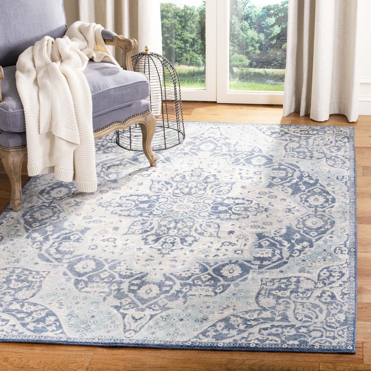 Safavieh Merlot 300 313 Rug, MER313 - Navy / Aqua