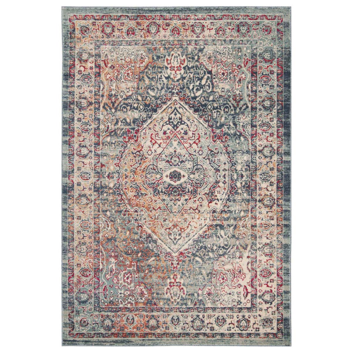 Safavieh Merlot 300 314 Rug, MER314 - Navy / Aqua